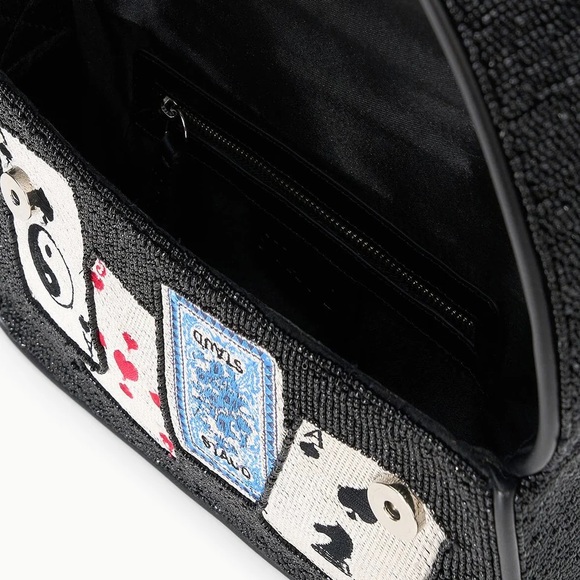 STAUD BEADED TOMMY BAG HOUSE OF CARDS - Picture 3 of 13